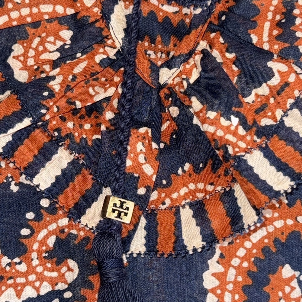 (New) Tory Burch Women’s 3/4 Sleeve Designer Blouse Top Shirt Small - Picture 8 of 16